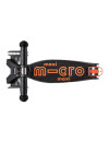 Hulajnoga Maxi Micro Deluxe Black/Orange LED