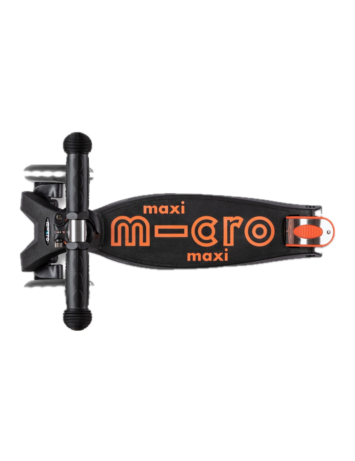 Hulajnoga Maxi Micro Deluxe Black/Orange LED