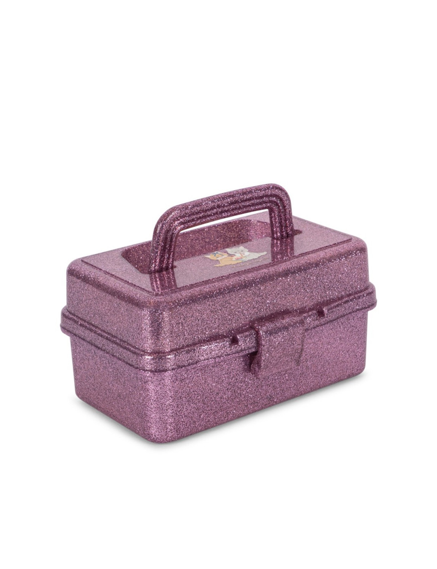 Walizka z akcesoriami do stylizacji dla dzieci – Glam Me Up Amour Pink Konges Slojd Walizka z akcesoriami do stylizacji dla dzieci – Glam Me Up Amour Pink Konges Slojd