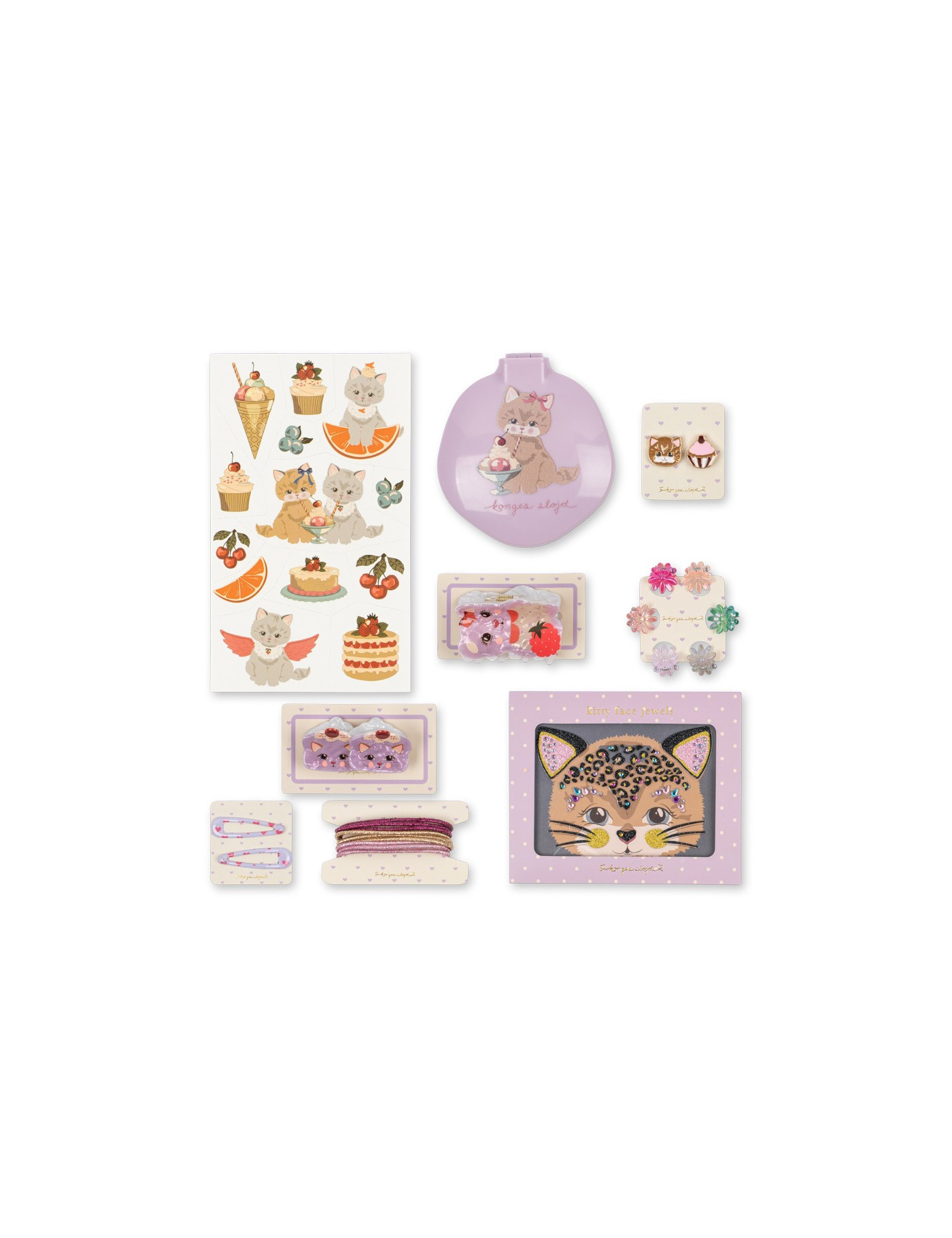 Walizka z akcesoriami do stylizacji dla dzieci – Glam Me Up Amour Pink Konges Slojd Walizka z akcesoriami do stylizacji dla dzieci – Glam Me Up Amour Pink Konges Slojd
