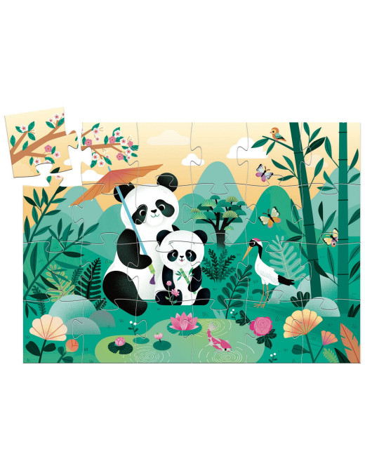 Puzzle tekturowe PANDA LEO 24 el. Djeco