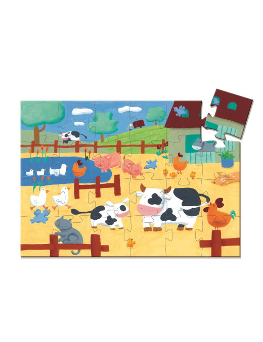 Puzzle tekturowe KRÓWKA Djeco