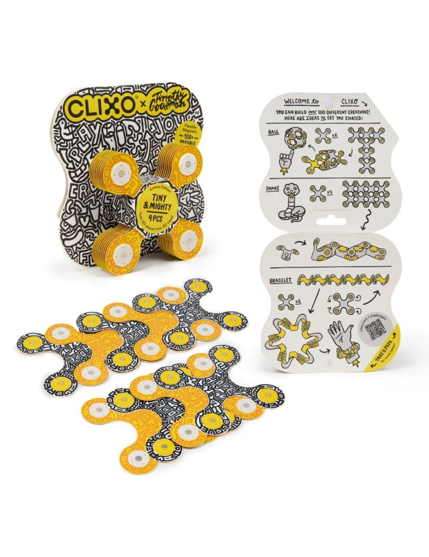 Klocki magnetyczne CLIXO MOTYW ARTYSTYCZNY TINY&MIGHTY