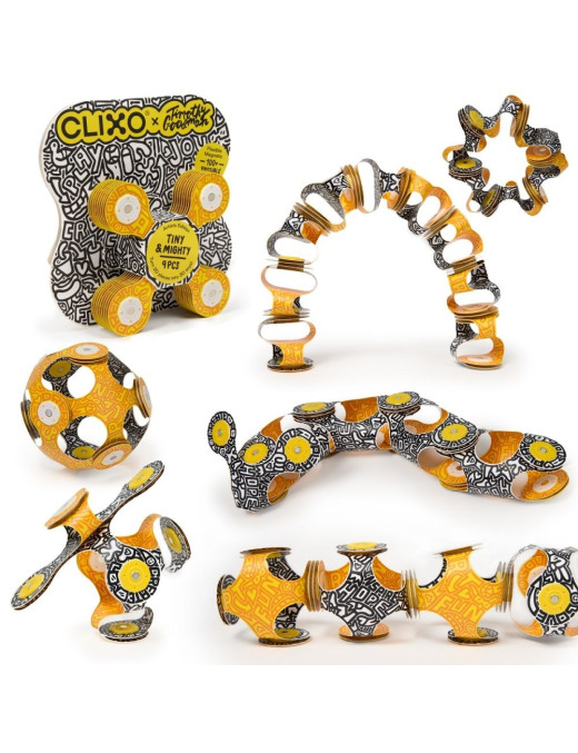 Klocki magnetyczne CLIXO MOTYW ARTYSTYCZNY TINY&MIGHTY