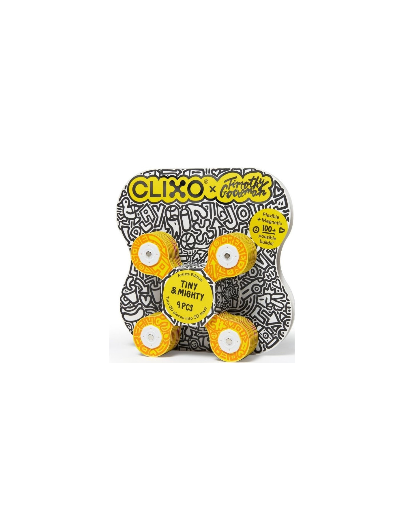Klocki magnetyczne CLIXO MOTYW ARTYSTYCZNY TINY&MIGHTY