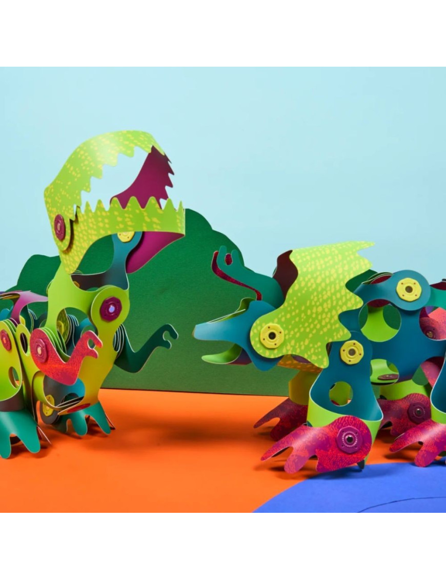Clixo, zestaw klocków magnetycznych z motywem DINO, 36 elementów Clixo, zestaw klocków magnetycznych z motywem DINO, 36 elementów