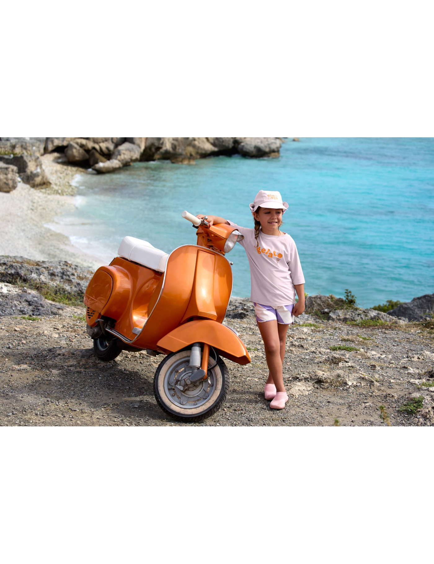Lassig Koszulka z filtrem UV60 z krótkim rękawem Splash & Fun PALE PINK
