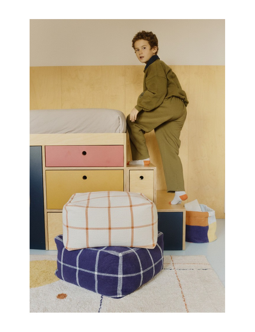Pufa Geo Block Navy Blue Lorena Canals