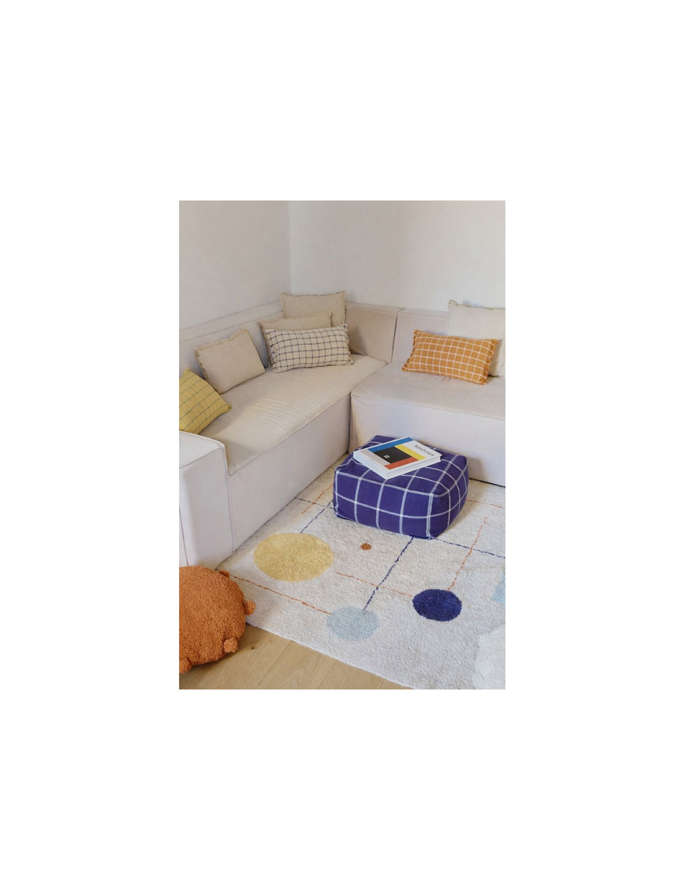 Pufa Geo Block Navy Blue Lorena Canals