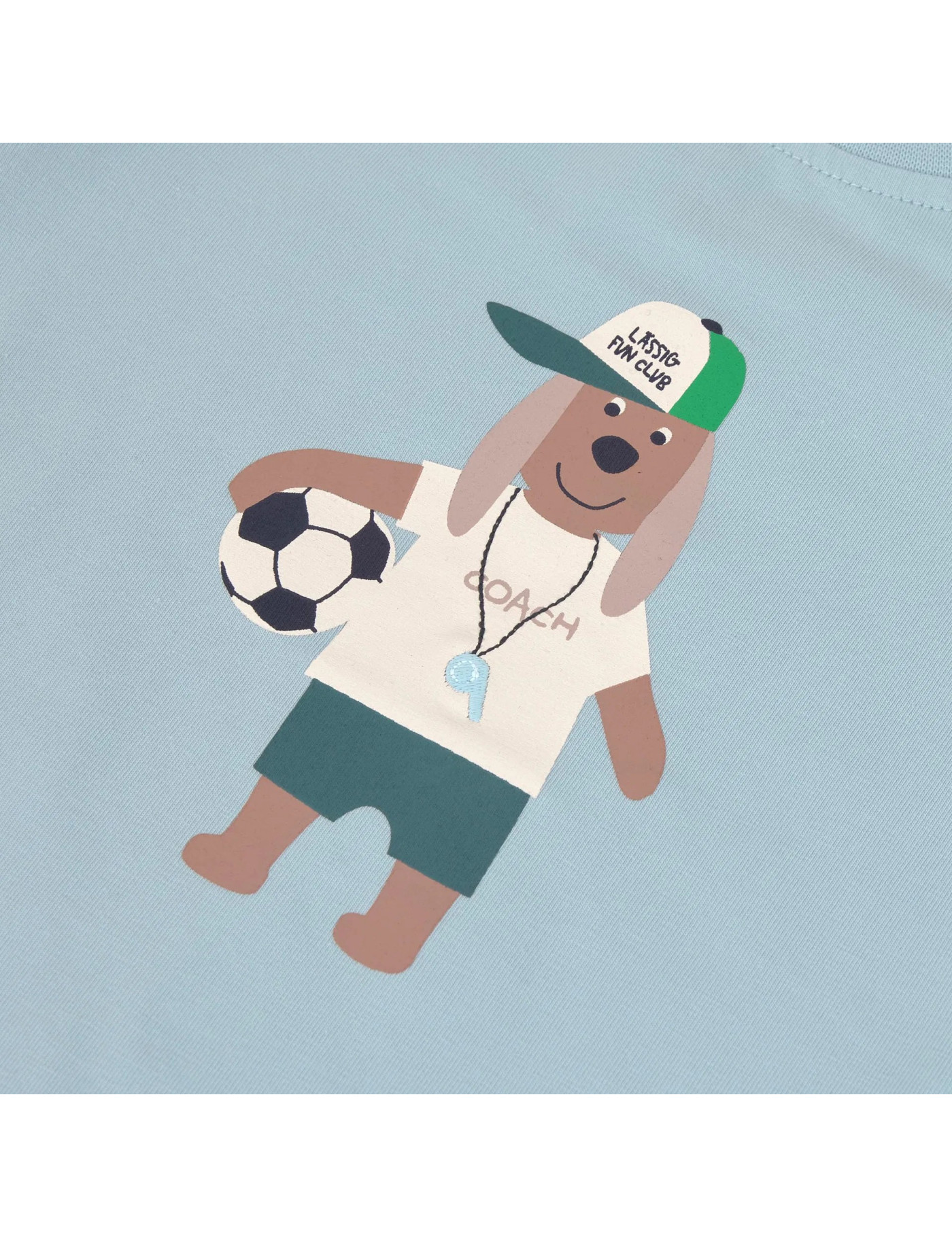 Koszulka z krótkim rękawem GOTS DOG Pale Blue Lassig