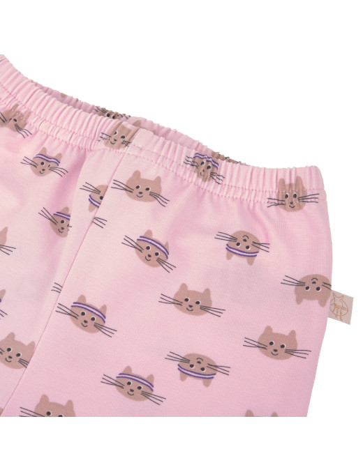 Leggingy GOTS DOG CAT cloud pink Lassig