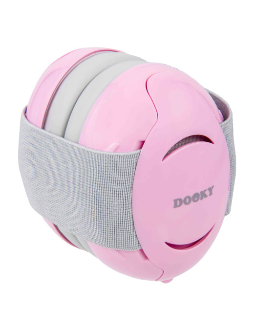Słuchawki ochronne DOOKY Baby Earmuff pink 0-3 l