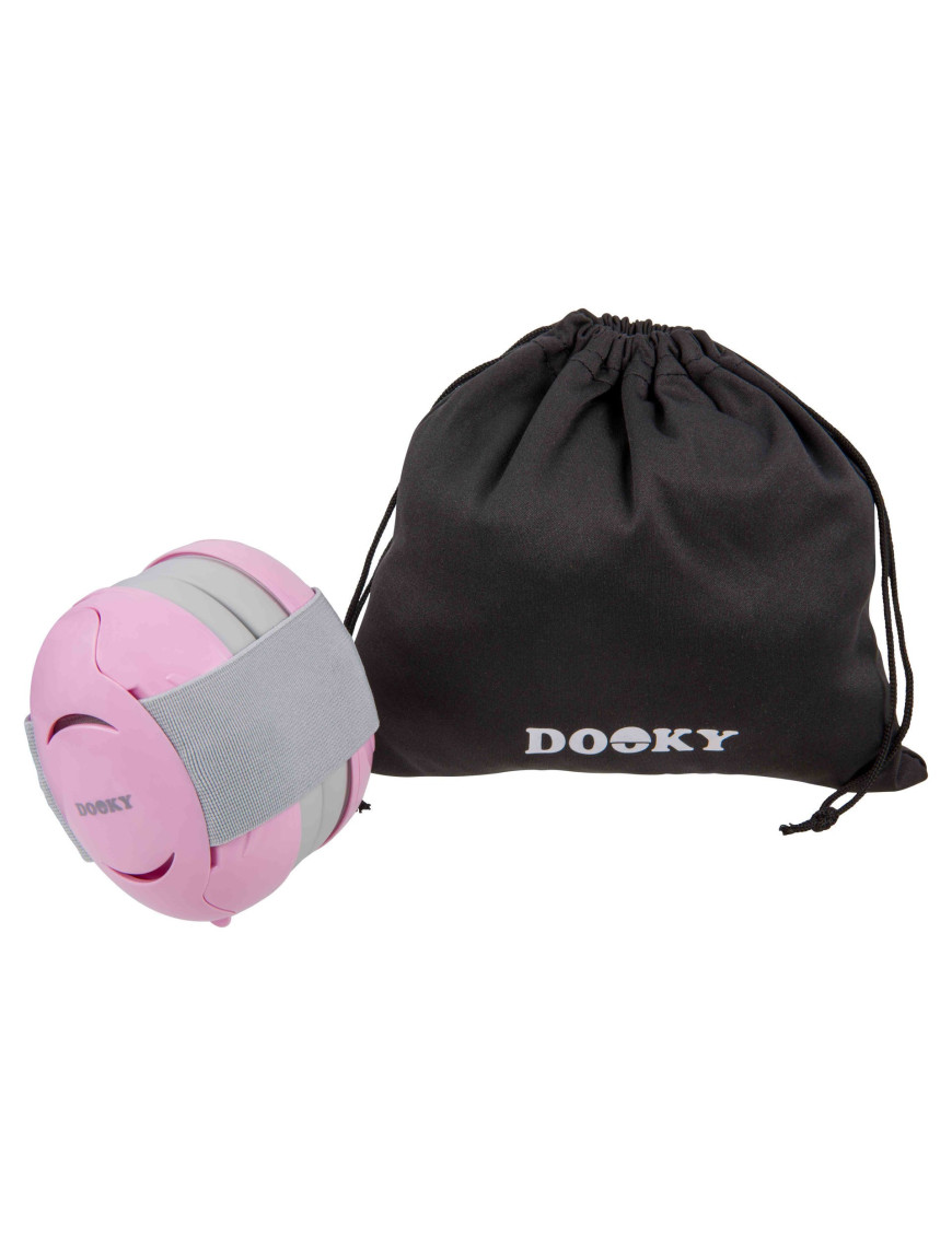 Słuchawki ochronne DOOKY Baby Earmuff pink 0-3 l Słuchawki ochronne DOOKY Baby Earmuff pink 0-3 l