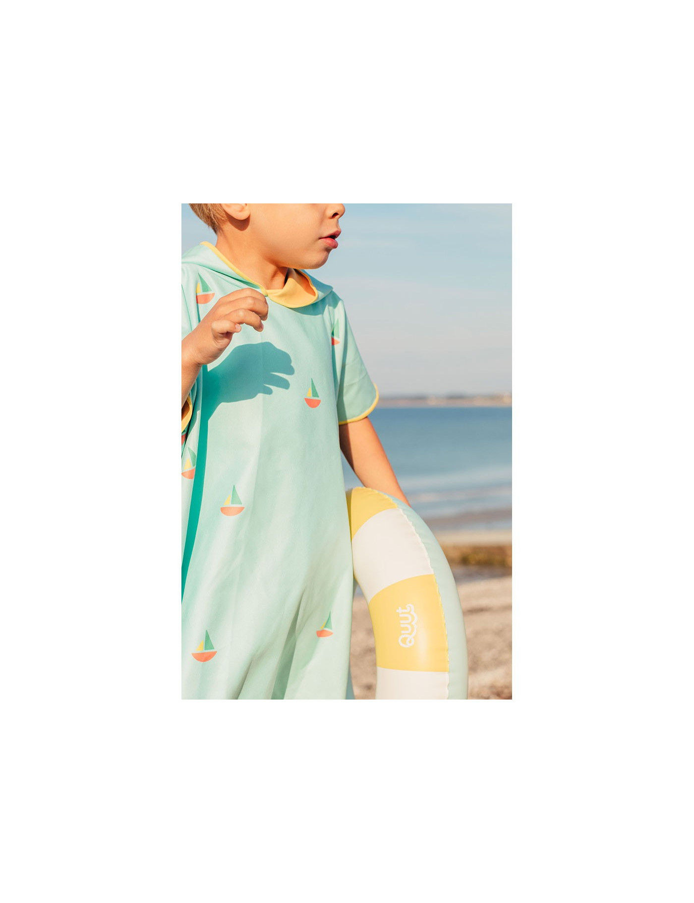 QUUT Dwustronne poncho kąpielowe dla dzieci Banana Blue QUUT Dwustronne poncho kąpielowe dla dzieci Banana Blue