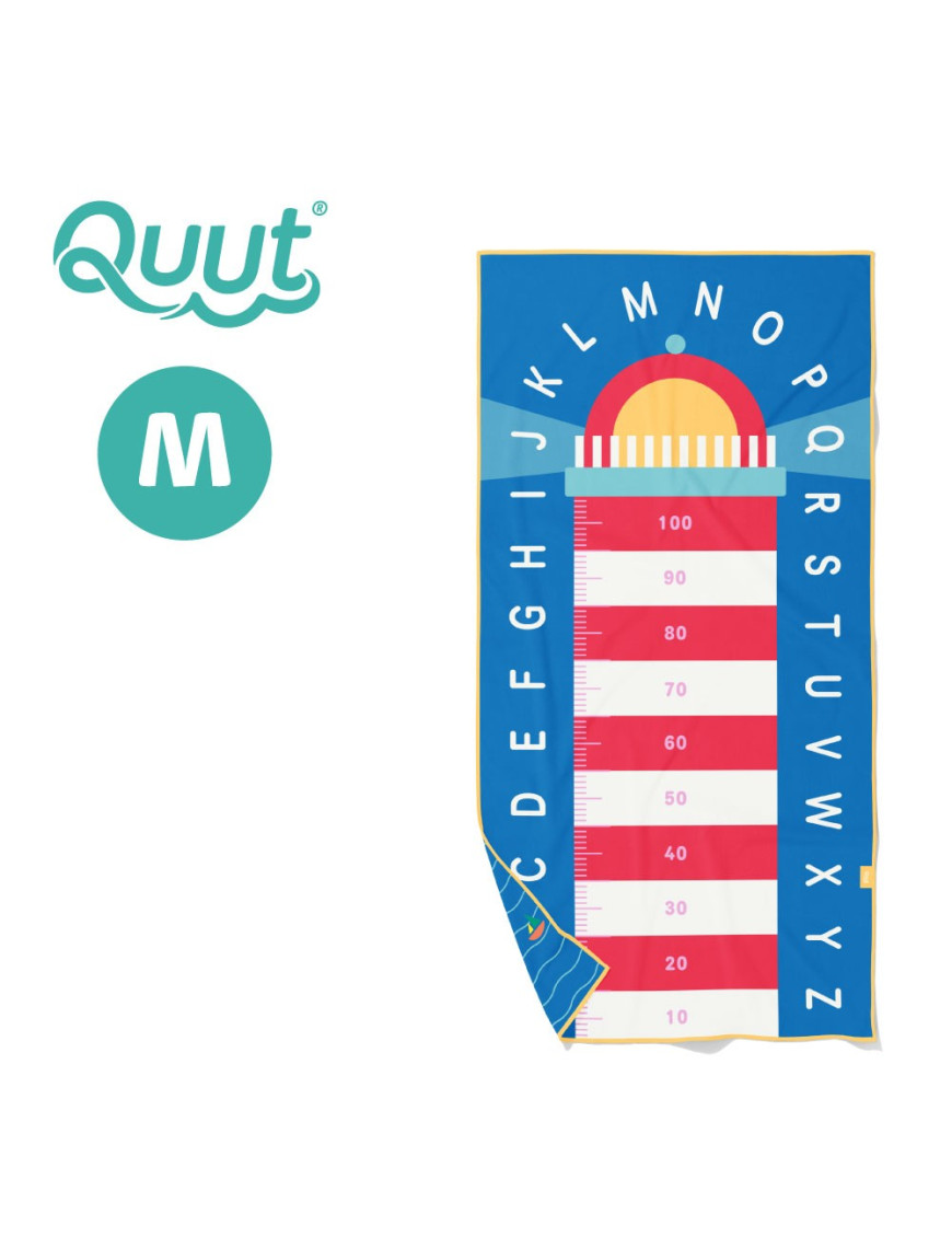 QUUT Dwustronny ręcznik plażowy PlayTowels M (140 x 70cm) Lighthouse Blue QUUT Dwustronny ręcznik plażowy PlayTowels M (140 x 70cm) Lighthouse Blue