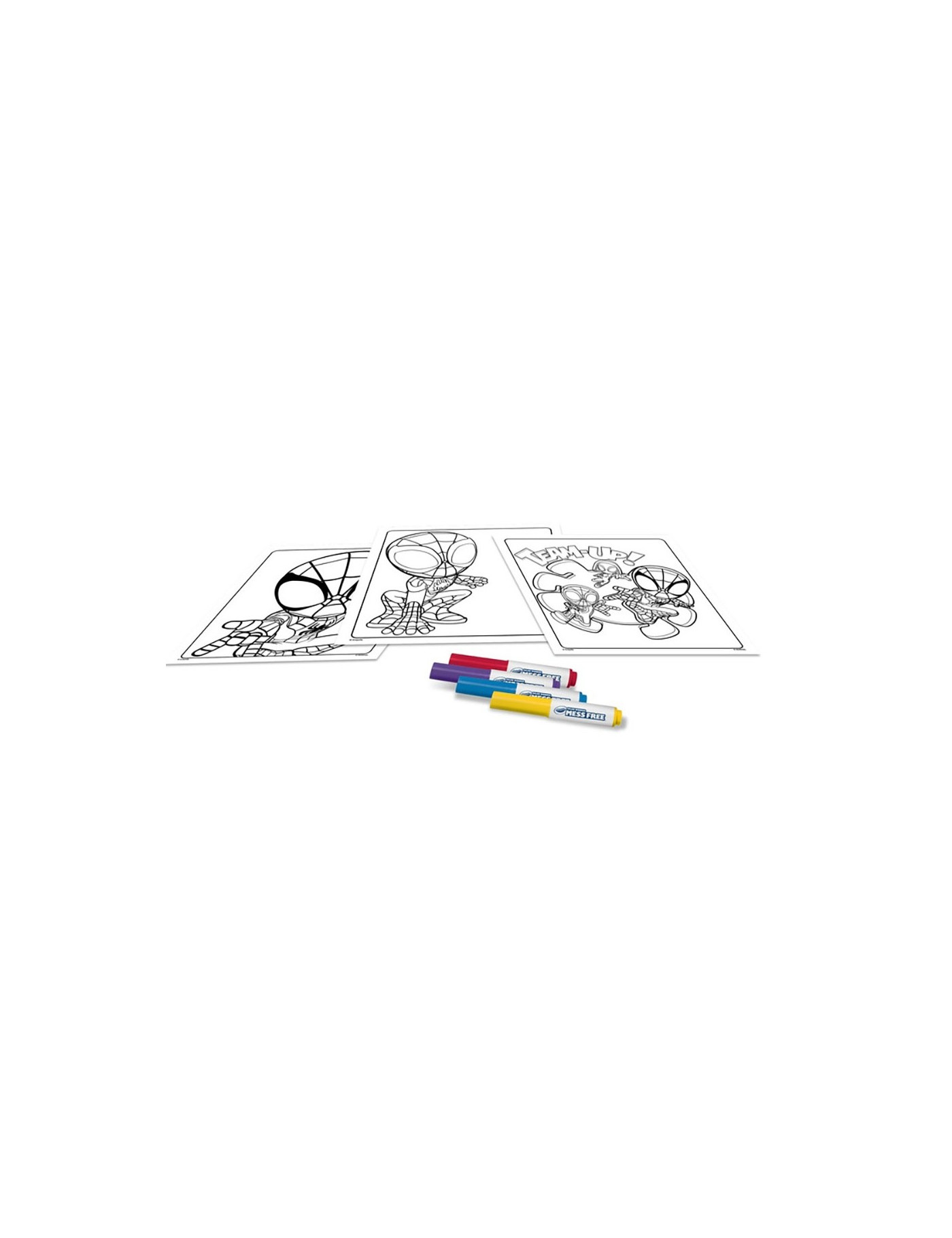 Crayola Kolorowanka dla dzieci i 4 niebrudzące magiczne flamastry Color Wonder Mess Free Spidey i super-kumple 3+ Crayola Kolorowanka dla dzieci i 4 niebrudzące magiczne flamastry Color Wonder Mess Free Spidey i super-kumple 3+