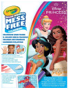 Crayola Kolorowanka dla dzieci i 4 niebrudzące magiczne flamastry Color Wonder Mess Free Księżniczki Disneya 3+