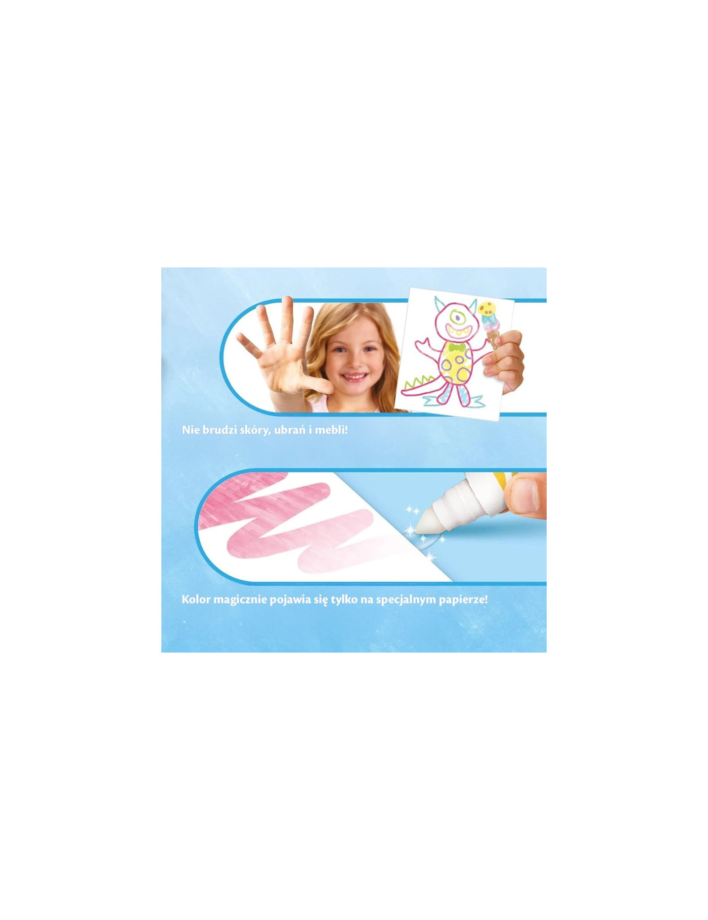 Crayola Kolorowanka dla dzieci i 4 niebrudzące magiczne flamastry Color Wonder Mess Free Kraina Lodu 3+