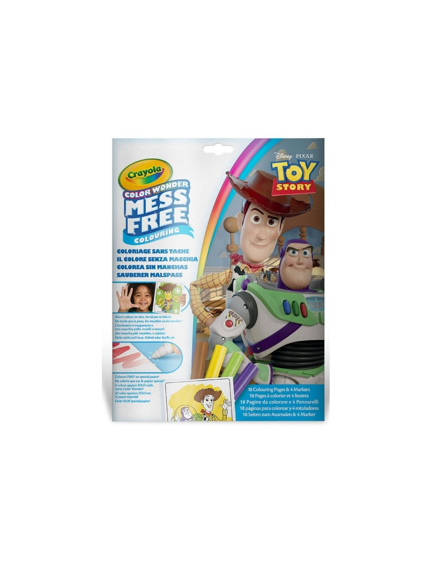 Crayola Kolorowanka dla dzieci i 4 niebrudzące magiczne flamastry Color Wonder Mess Free Toy Story 3+