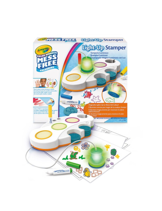 Crayola Podświetlane stemple dla dzieci niebrudzące Color Wonder Mess Free 3+