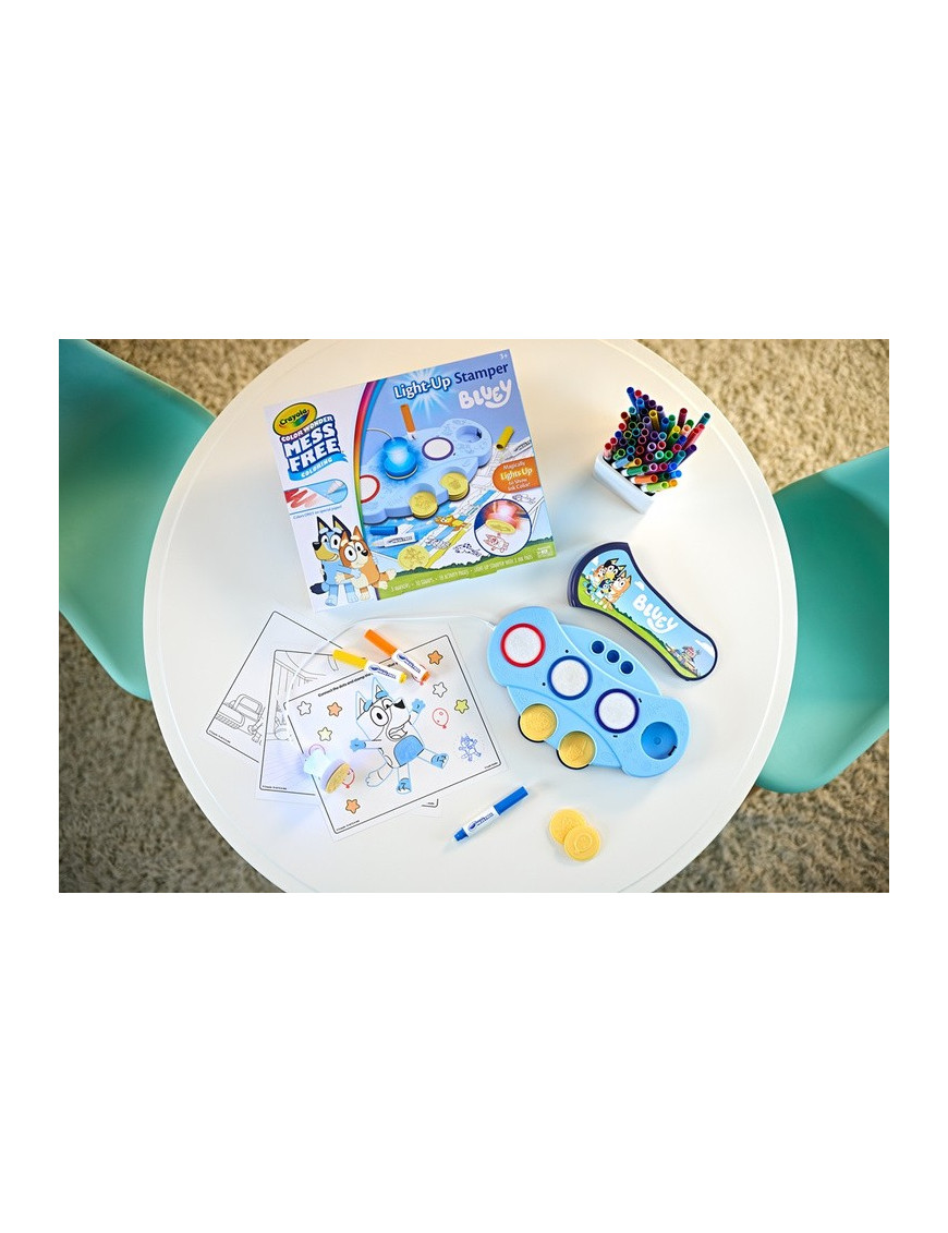 Crayola Podświetlane stemple dla dzieci niebrudzące Color Wonder Mess Free Bluey 3+ Crayola Podświetlane stemple dla dzieci niebrudzące Color Wonder Mess Free Bluey 3+