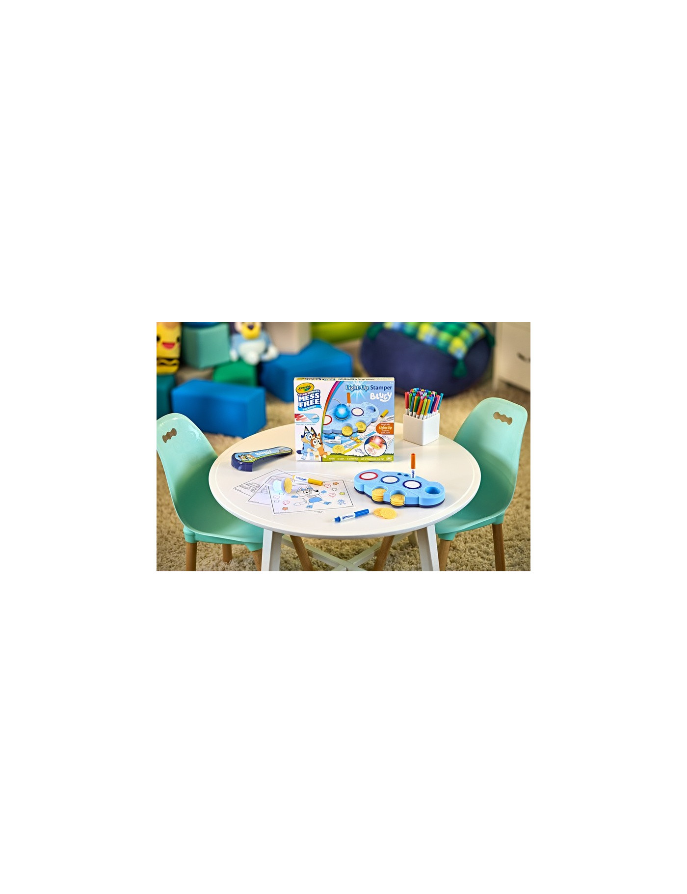 Crayola Podświetlane stemple dla dzieci niebrudzące Color Wonder Mess Free Bluey 3+ Crayola Podświetlane stemple dla dzieci niebrudzące Color Wonder Mess Free Bluey 3+