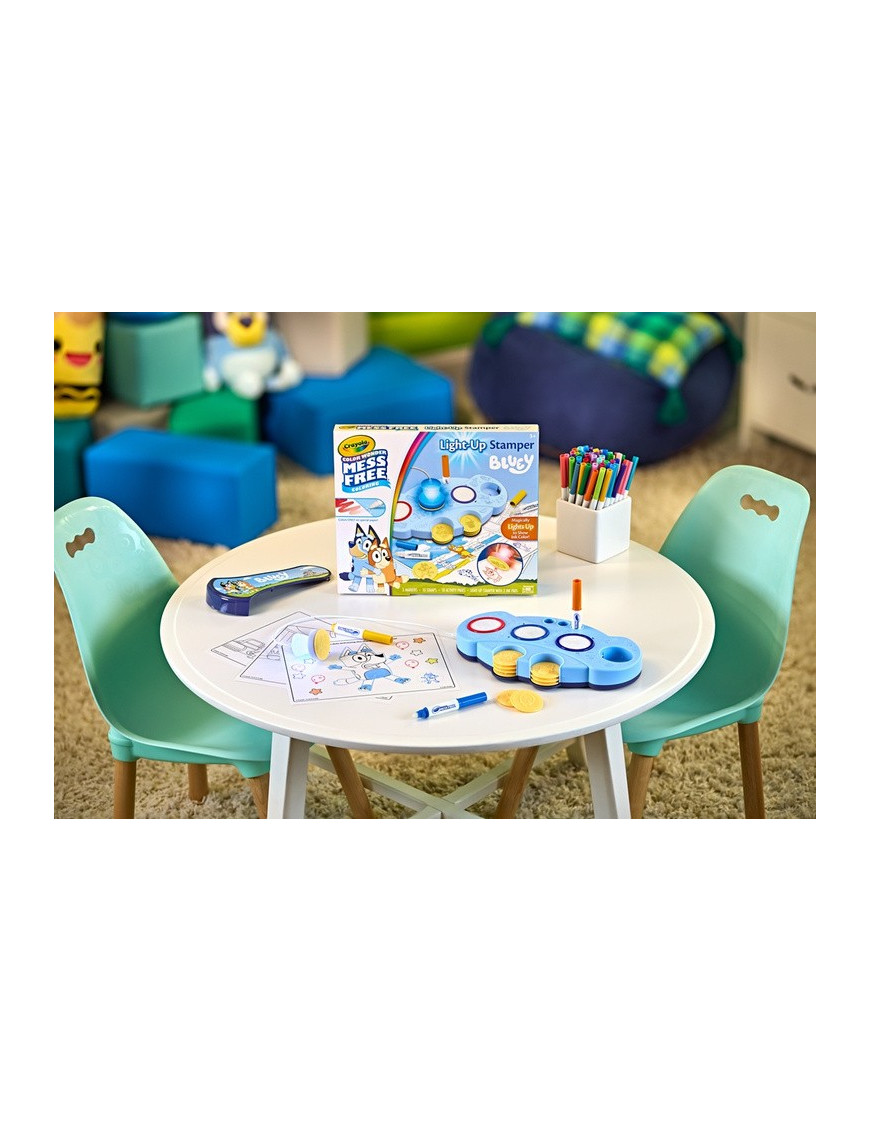 Crayola Podświetlane stemple dla dzieci niebrudzące Color Wonder Mess Free Bluey 3+ Crayola Podświetlane stemple dla dzieci niebrudzące Color Wonder Mess Free Bluey 3+