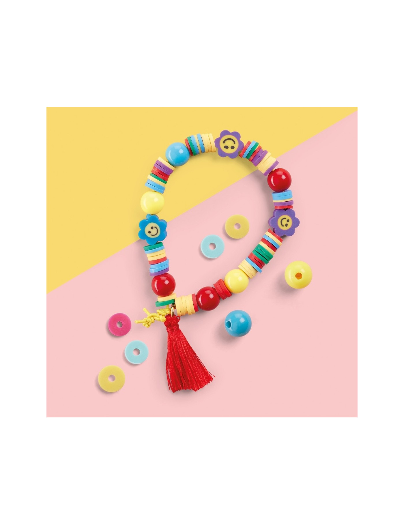 Zestaw do robienia bransoletek DIY Apli Kids - Uśmiech