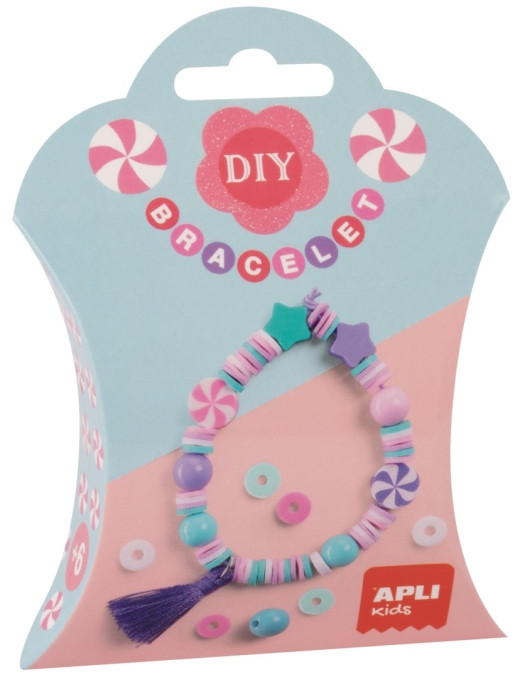 Zestaw do robienia bransoletek DIY Apli Kids - Słodycze