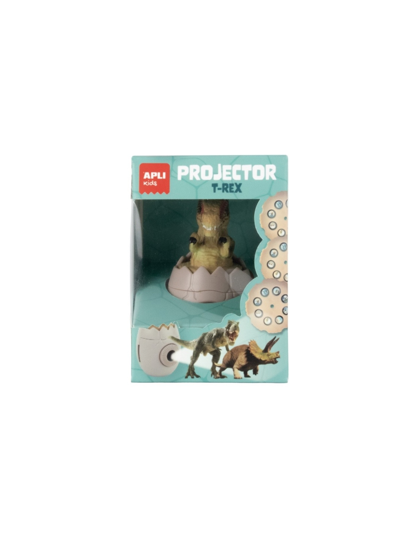 Projektor z wymiennymi dyskami Apli Kids - Dinozaur T-Rex