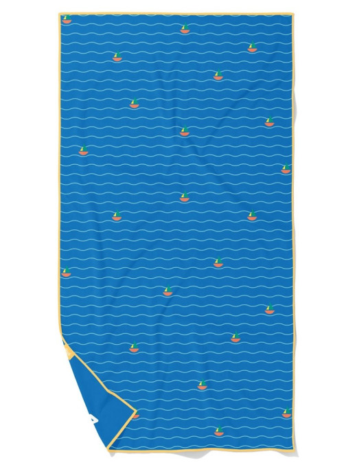 QUUT Dwustronny ręcznik plażowy PlayTowels M (140 x 70cm) Lighthouse Blue