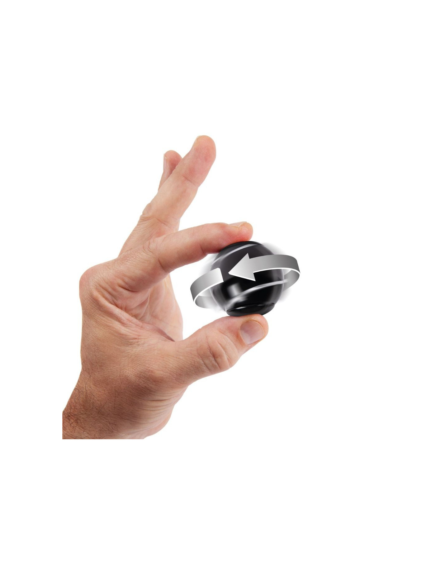 Zabawka zręcznościowa Spin Ball Spinner bopster - czarny