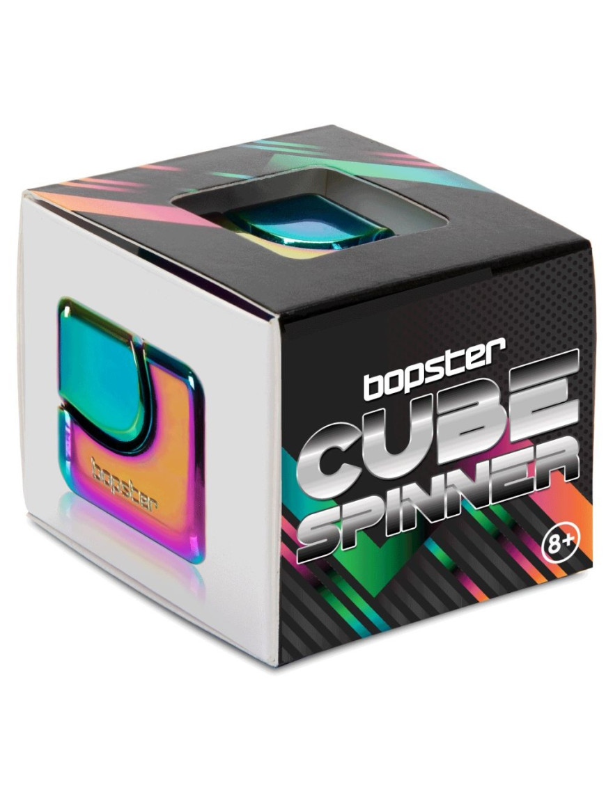 Zabawka zręcznościowa Fidget Cube Spinner bopster - wielokolorowy/metaliczny