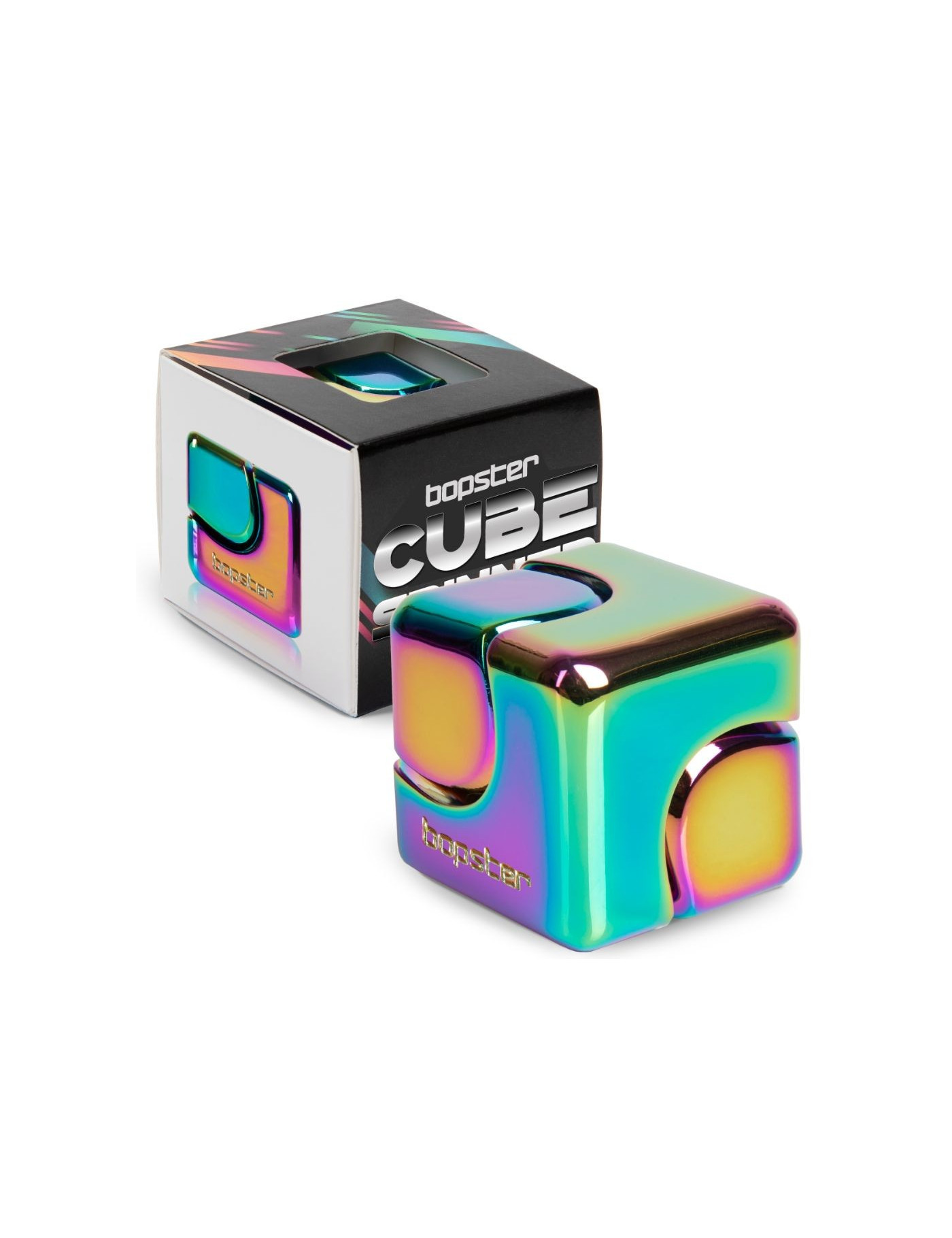 Zabawka zręcznościowa Fidget Cube Spinner bopster - wielokolorowy/metaliczny