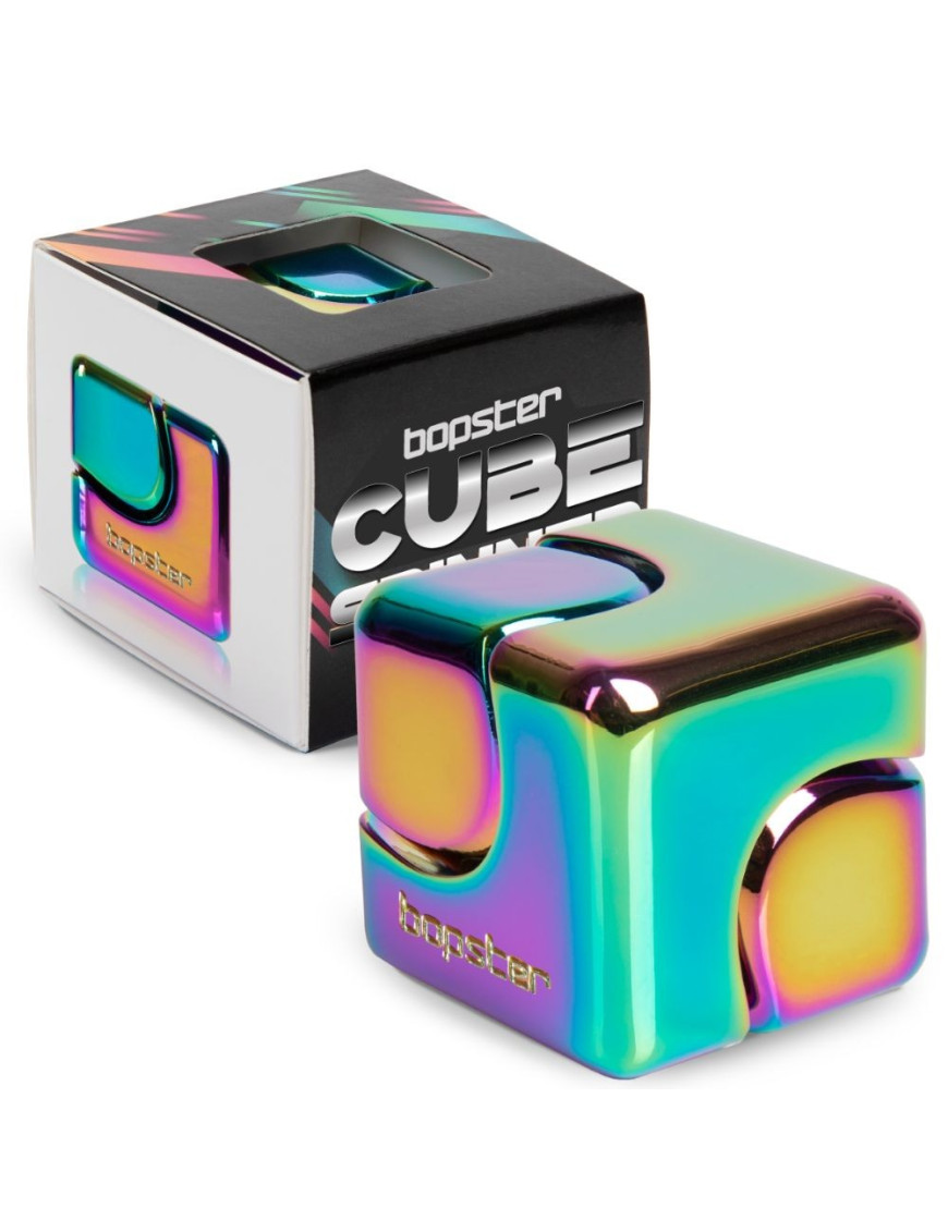 Zabawka zręcznościowa Fidget Cube Spinner bopster - wielokolorowy/metaliczny