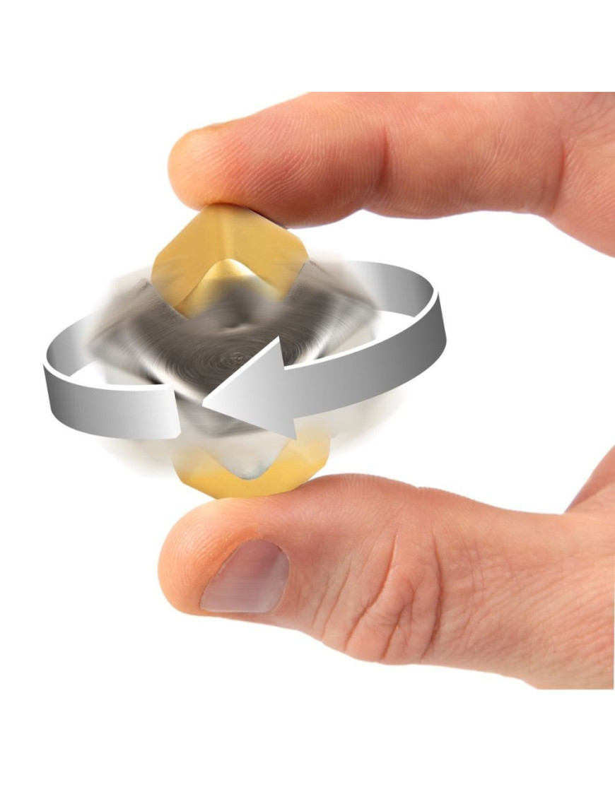 Zabawka zręcznościowa Fidget Cube Spinner bopster - srebrny/złoty Zabawka zręcznościowa Fidget Cube Spinner bopster - srebrny/złoty