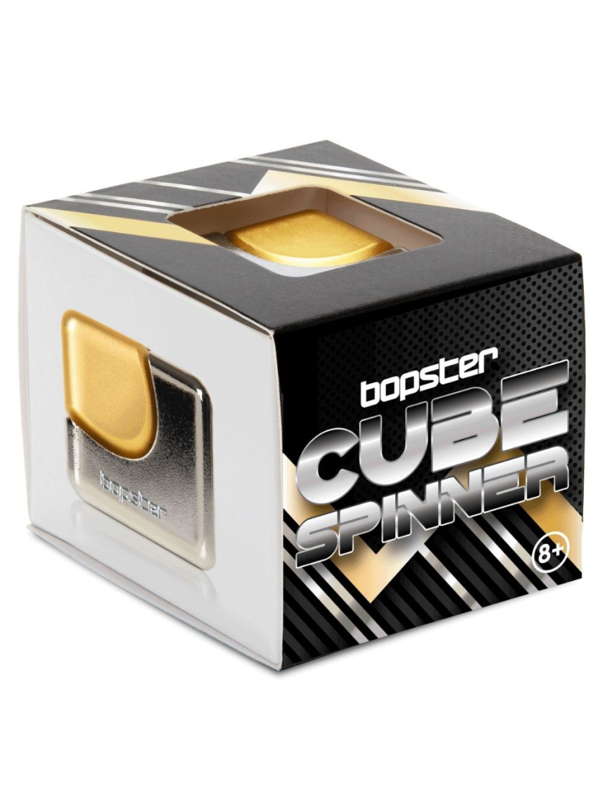 Zabawka zręcznościowa Fidget Cube Spinner bopster - srebrny/złoty Zabawka zręcznościowa Fidget Cube Spinner bopster - srebrny/złoty