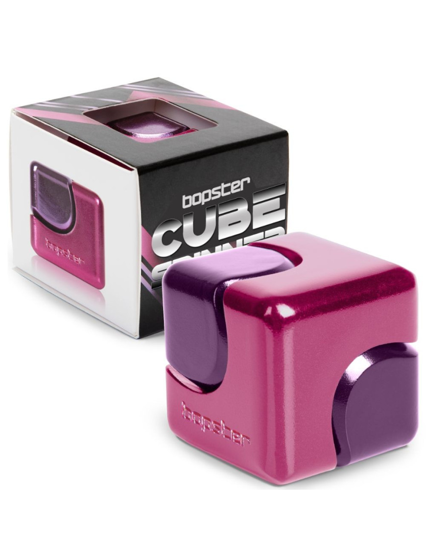 Zabawka zręcznościowa Fidget Cube Spinner bopster - różowy/fioletowy