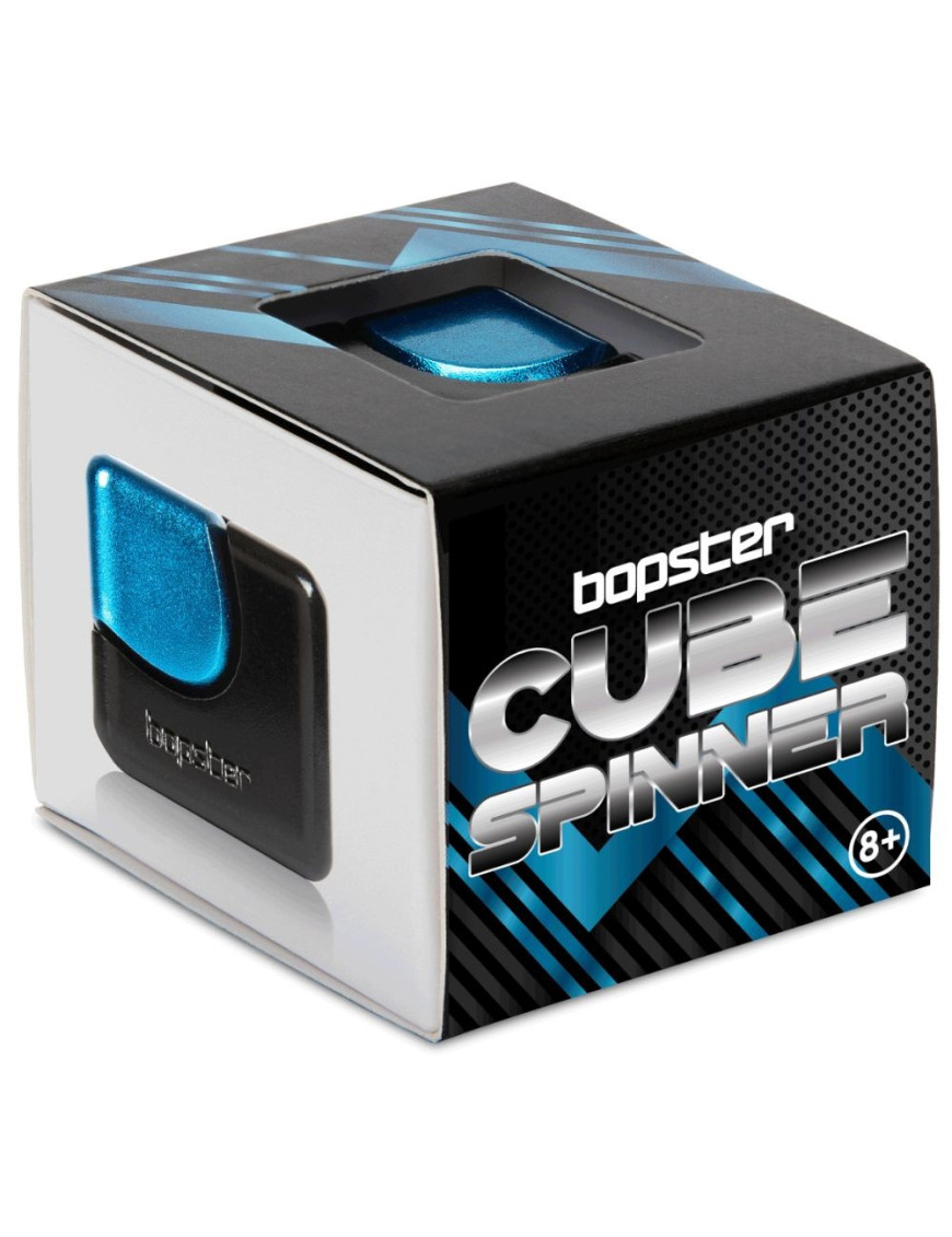 Zabawka zręcznościowa Fidget Cube Spinner bopster - czarny/niebieski
