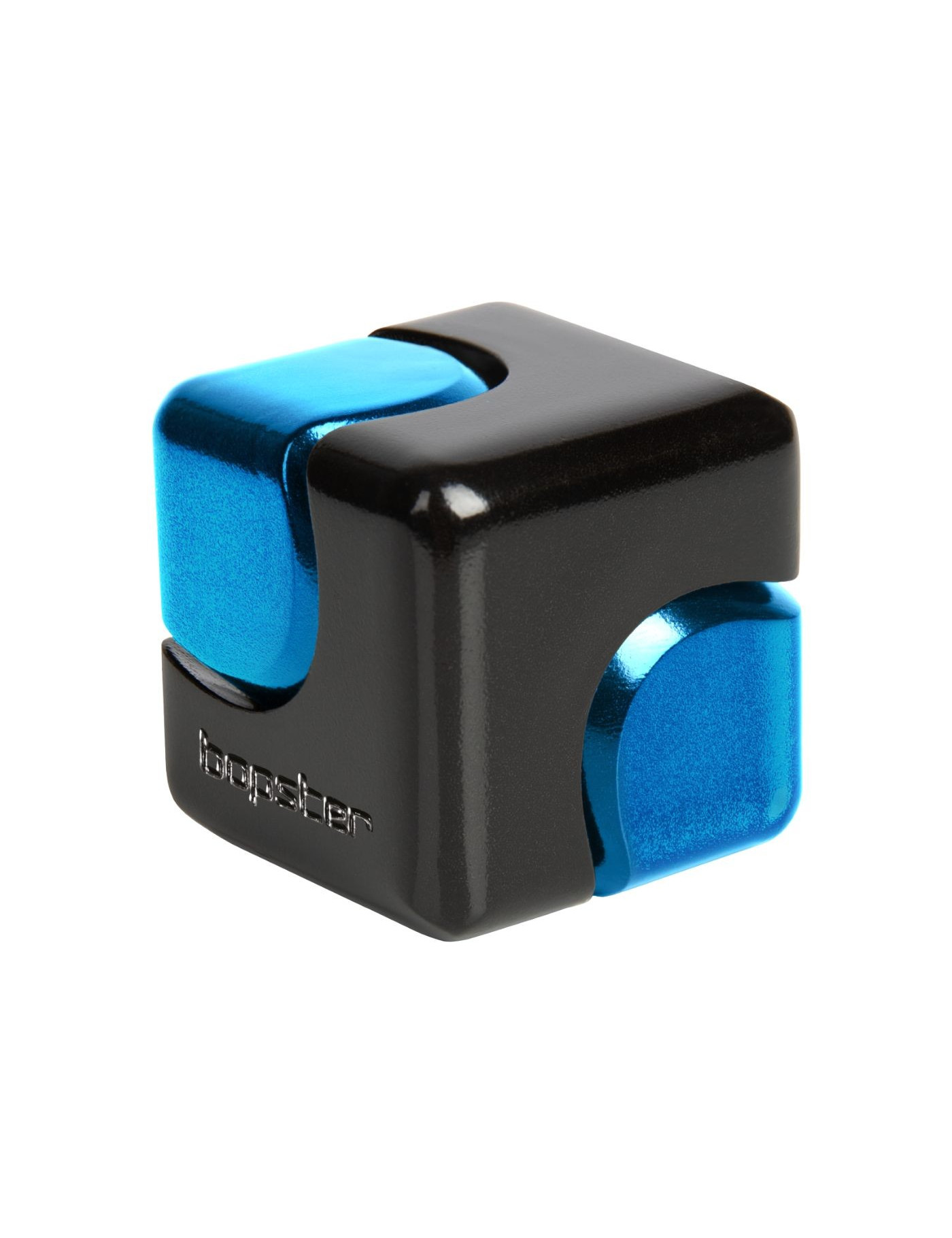 Zabawka zręcznościowa Fidget Cube Spinner bopster - czarny/niebieski