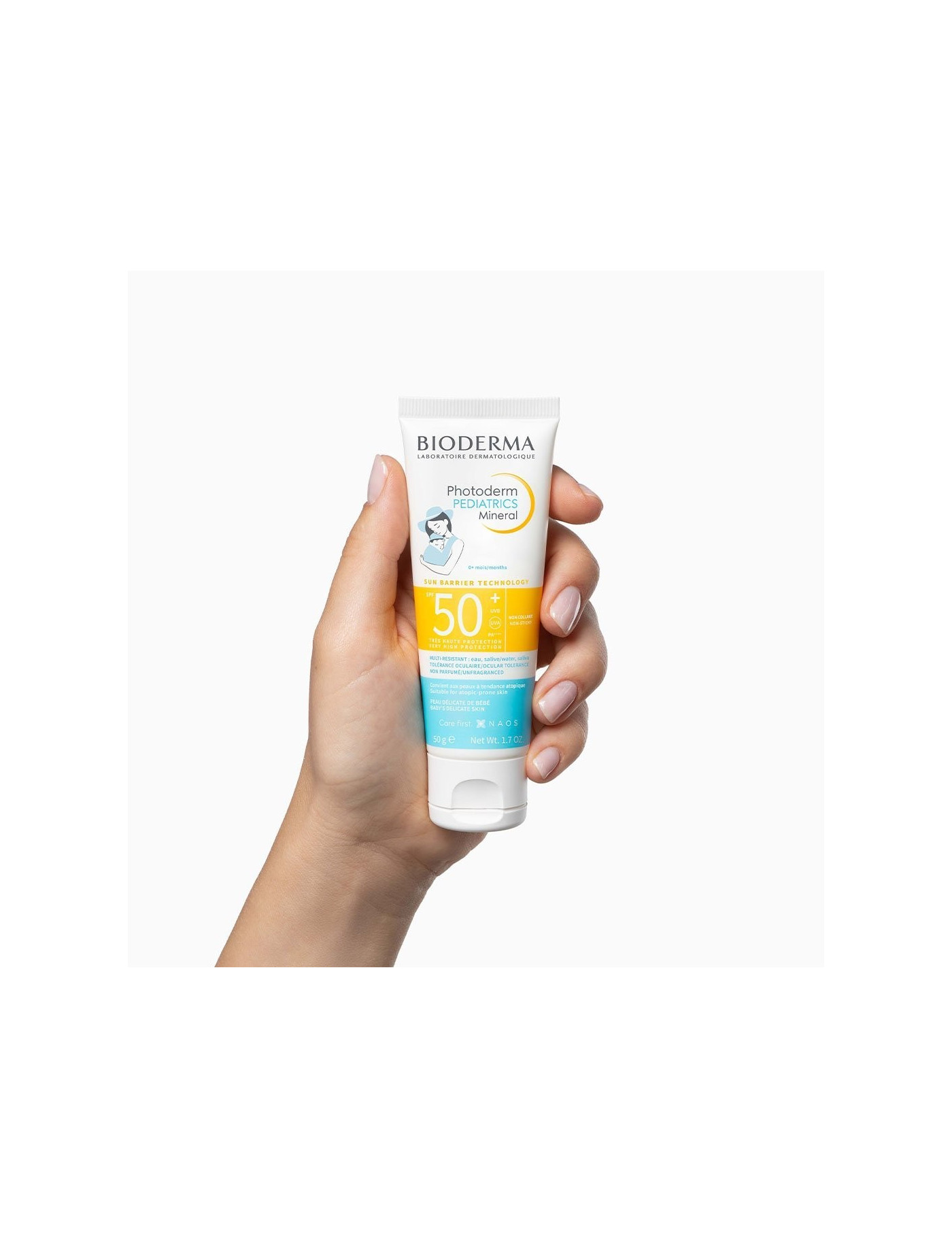 Fluid mineralny dla dzieci do skóry wrażliwej i alergicznej SPF 50+