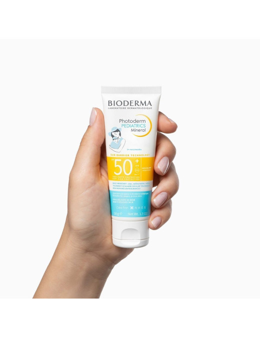 Fluid mineralny dla dzieci do skóry wrażliwej i alergicznej SPF 50+