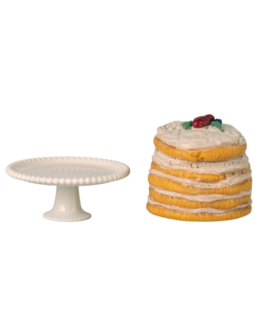 Tort urodzinowy z paterą, Myszka – Off White
