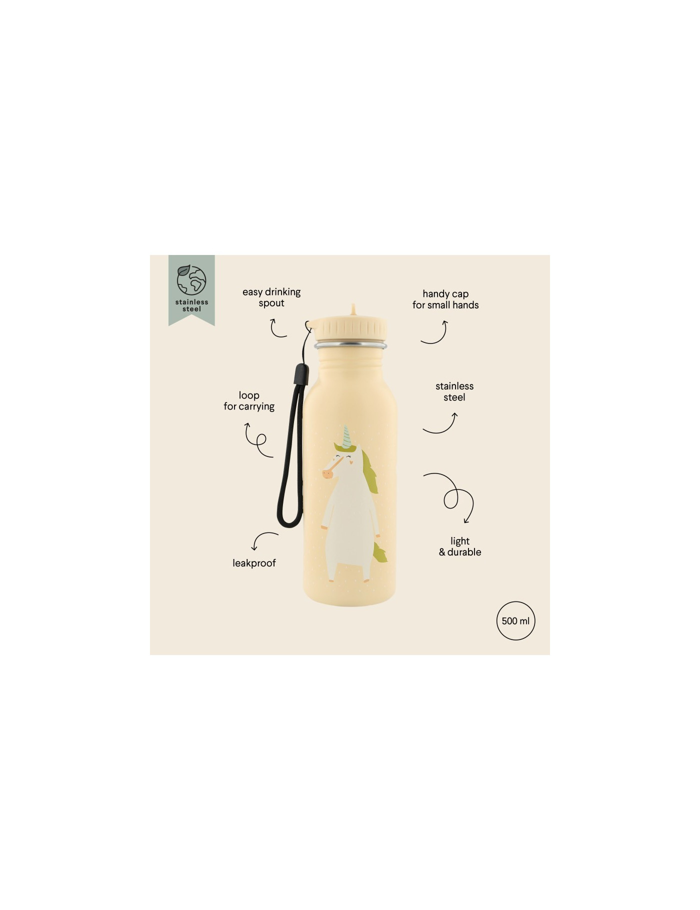 Butelka bidon 500 ml - Jednorożec Trixie Baby