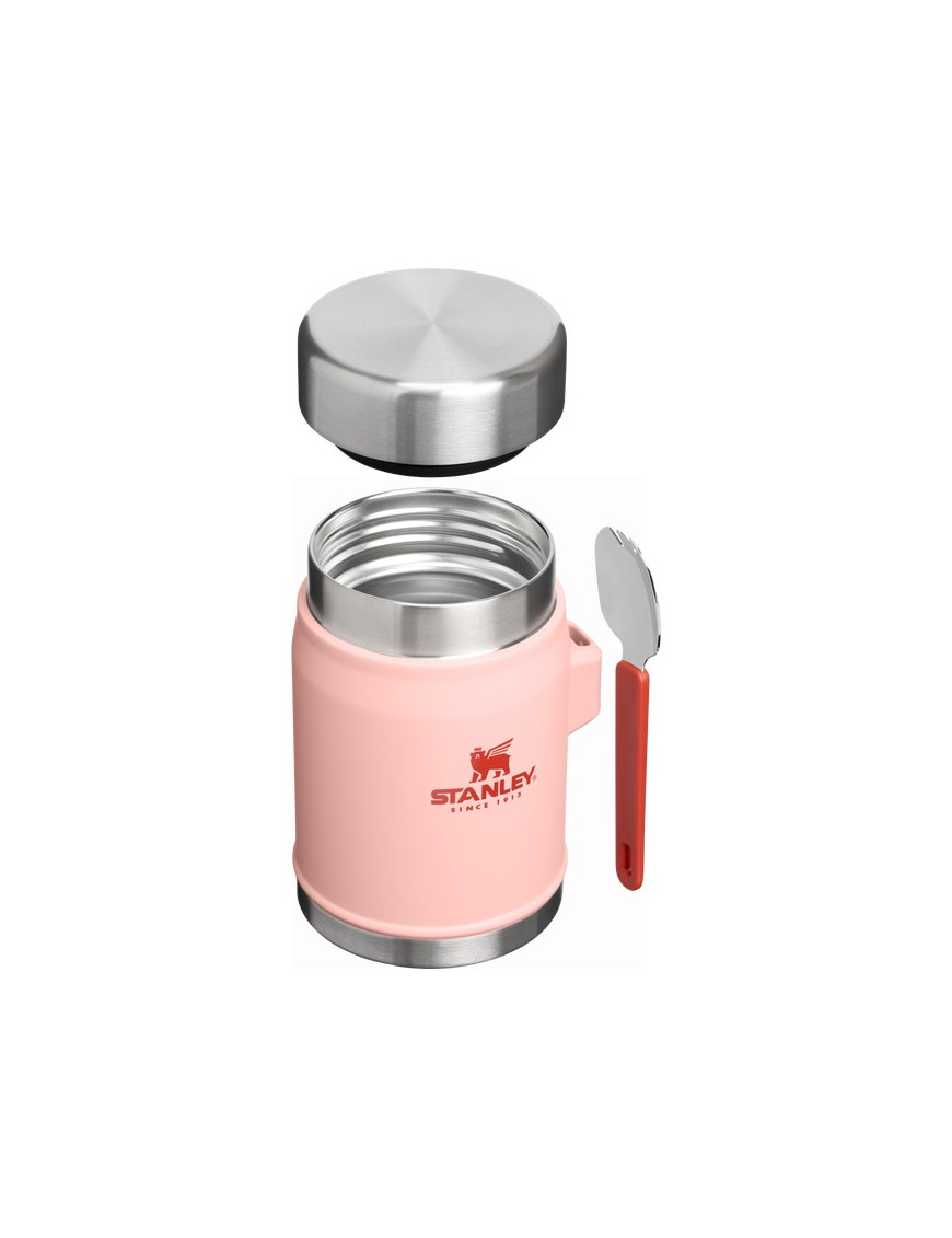 Stanley termos obiadowy ze sztućcem Classic 0.4 L Peach Rose