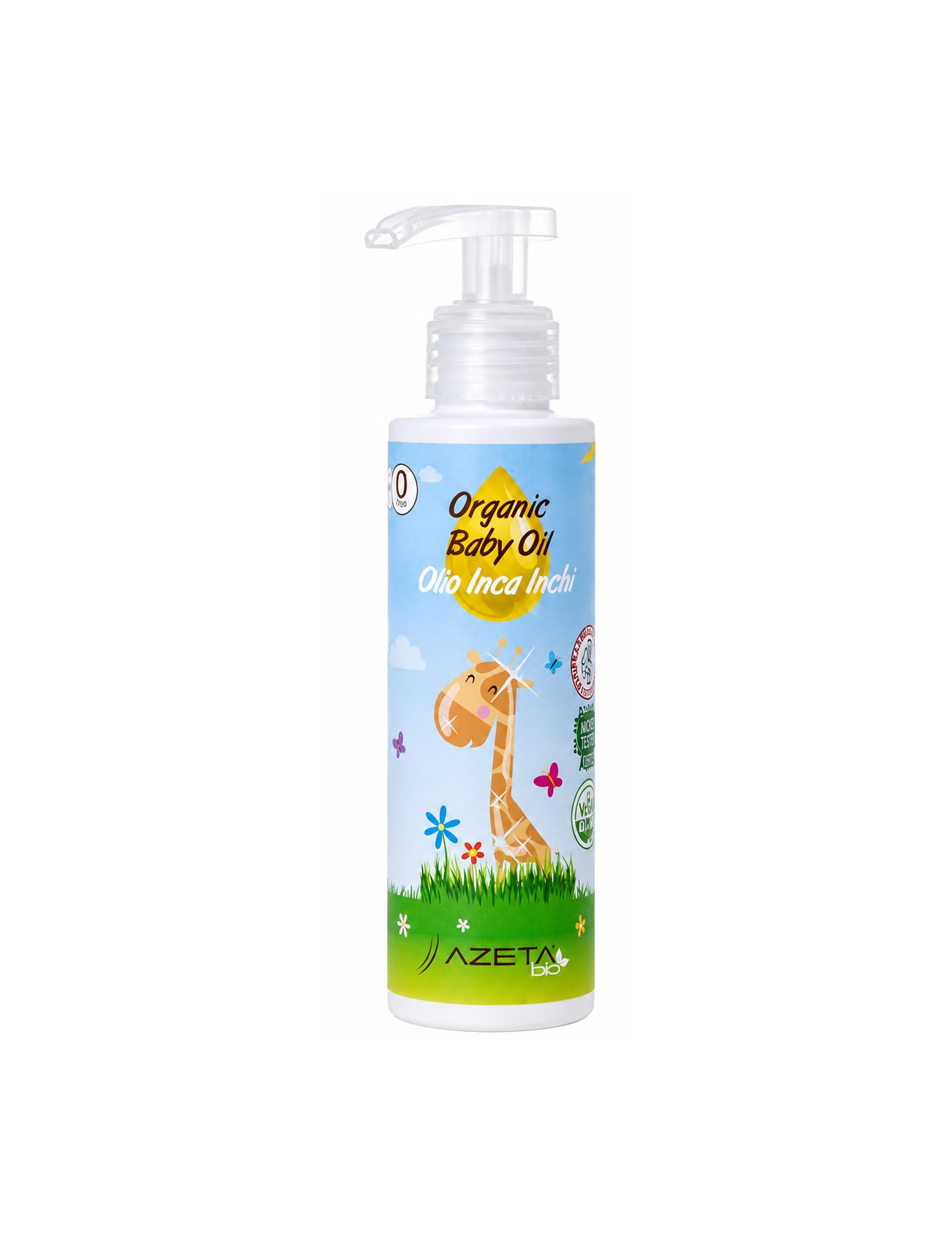 Azeta Bio, Organiczna oliwka z inca inchi do pielęgnacji i masażu dla dzieci i niemowląt 100 ml Azeta Bio, Organiczna oliwka z inca inchi do pielęgnacji i masażu dla dzieci i niemowląt 100 ml
