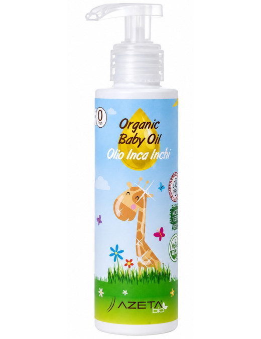 Azeta Bio, Organiczna oliwka z inca inchi do pielęgnacji i masażu dla dzieci i niemowląt 100 ml