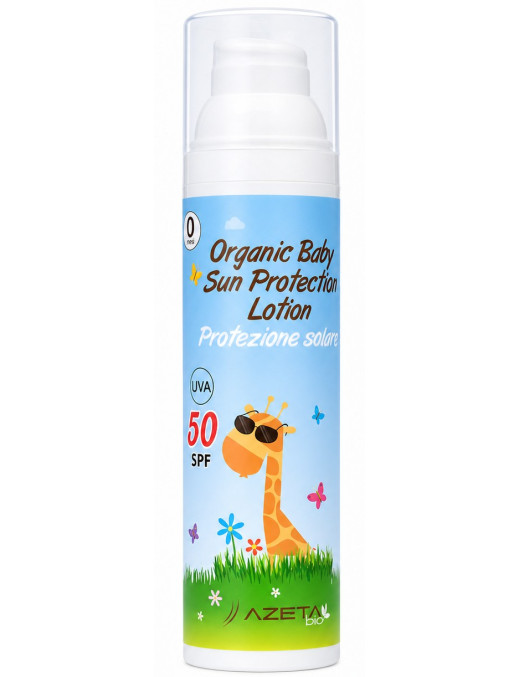 Organiczne mleczko ochronne na słońce z filtrami mineralnymi i SPF 50+ dla dzieci od 0m+ 100 ml – Azeta Bio
