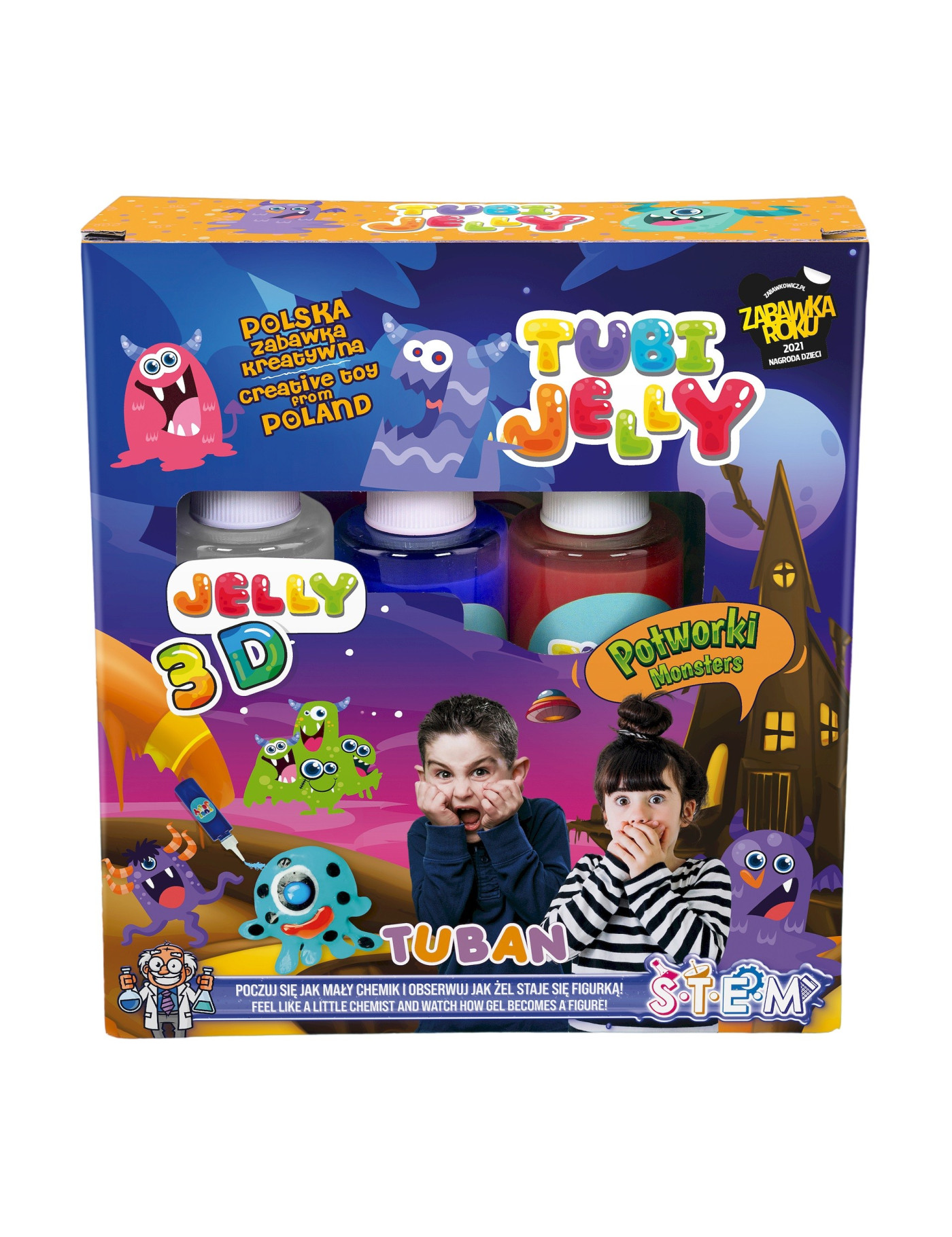 Zestaw Tubi Jelly TUBAN 3 kolory - Potworki