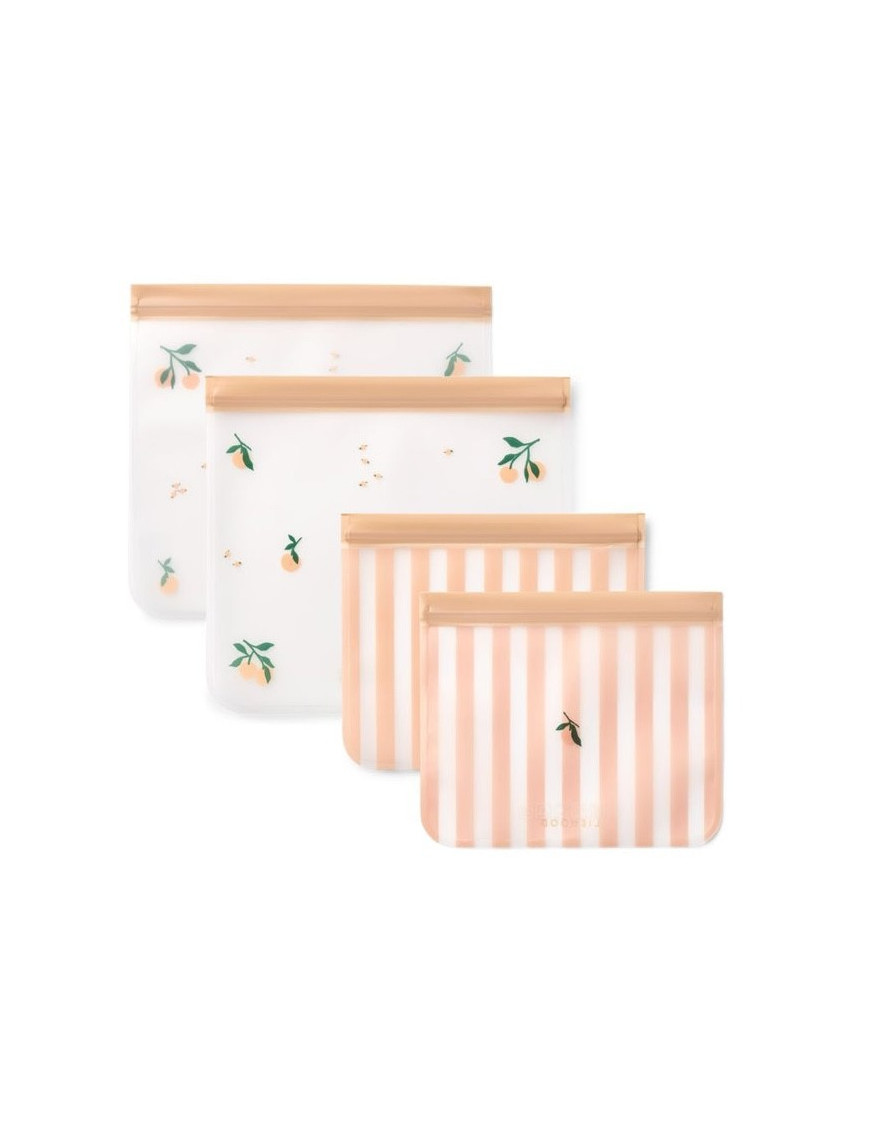 Wielorazowe woreczki na żywność REBUS Peach/Sea Shell